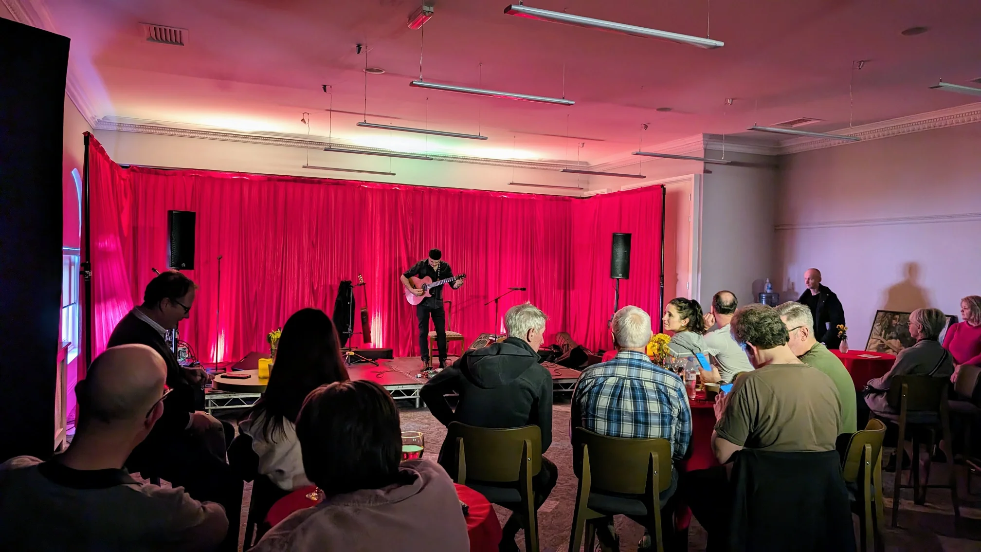 Live music on stage at the Deluxe Audio Show 2024