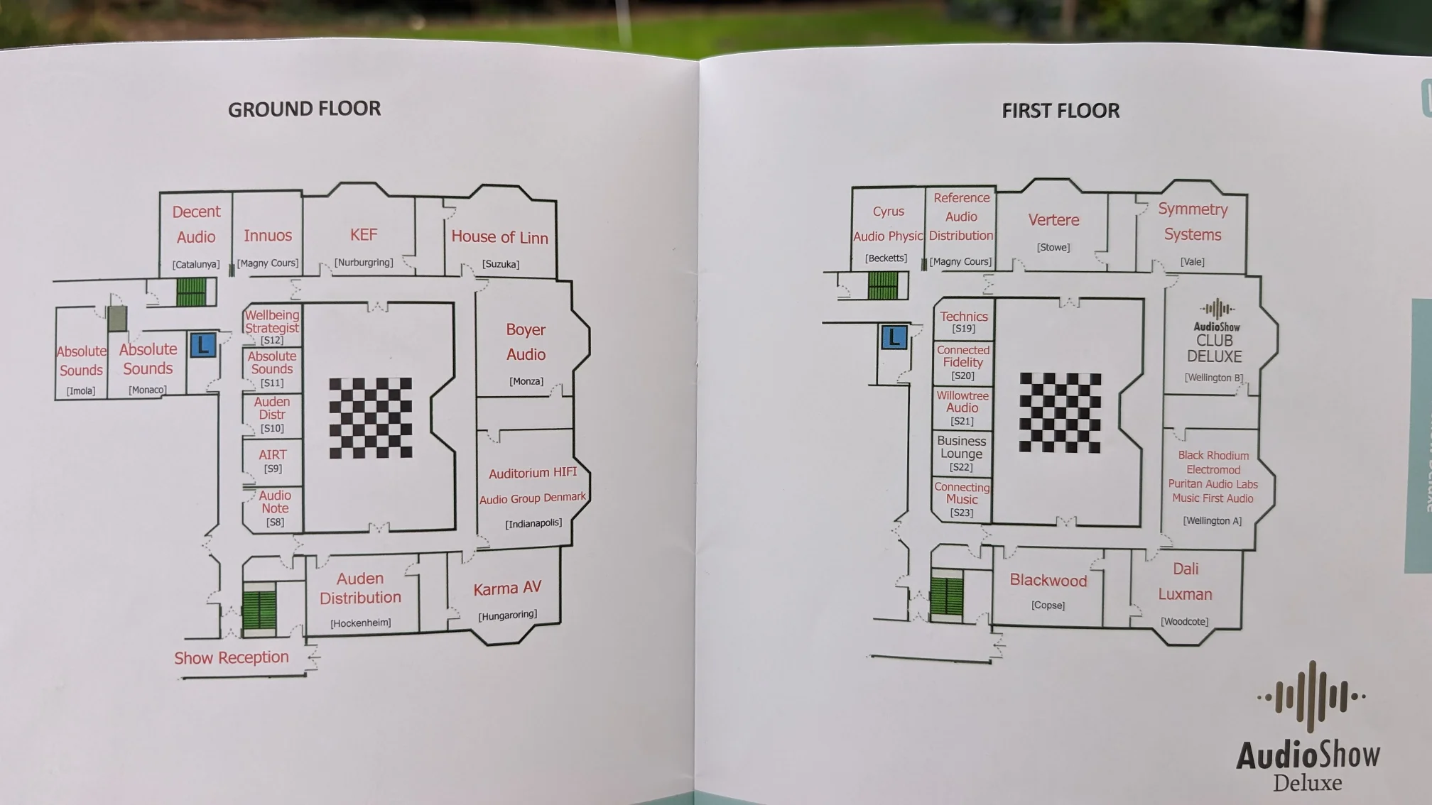 Show guide to the room layout