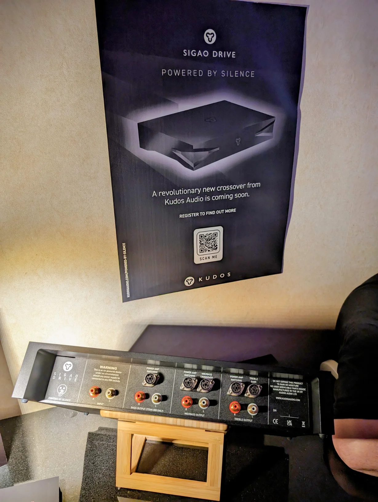 The back panel of the Sigao drive, configurable depending on your kit. This has RCA and DIN so perfect for Naim but is totally universal and the DIN’s could be switched for XLR as required.