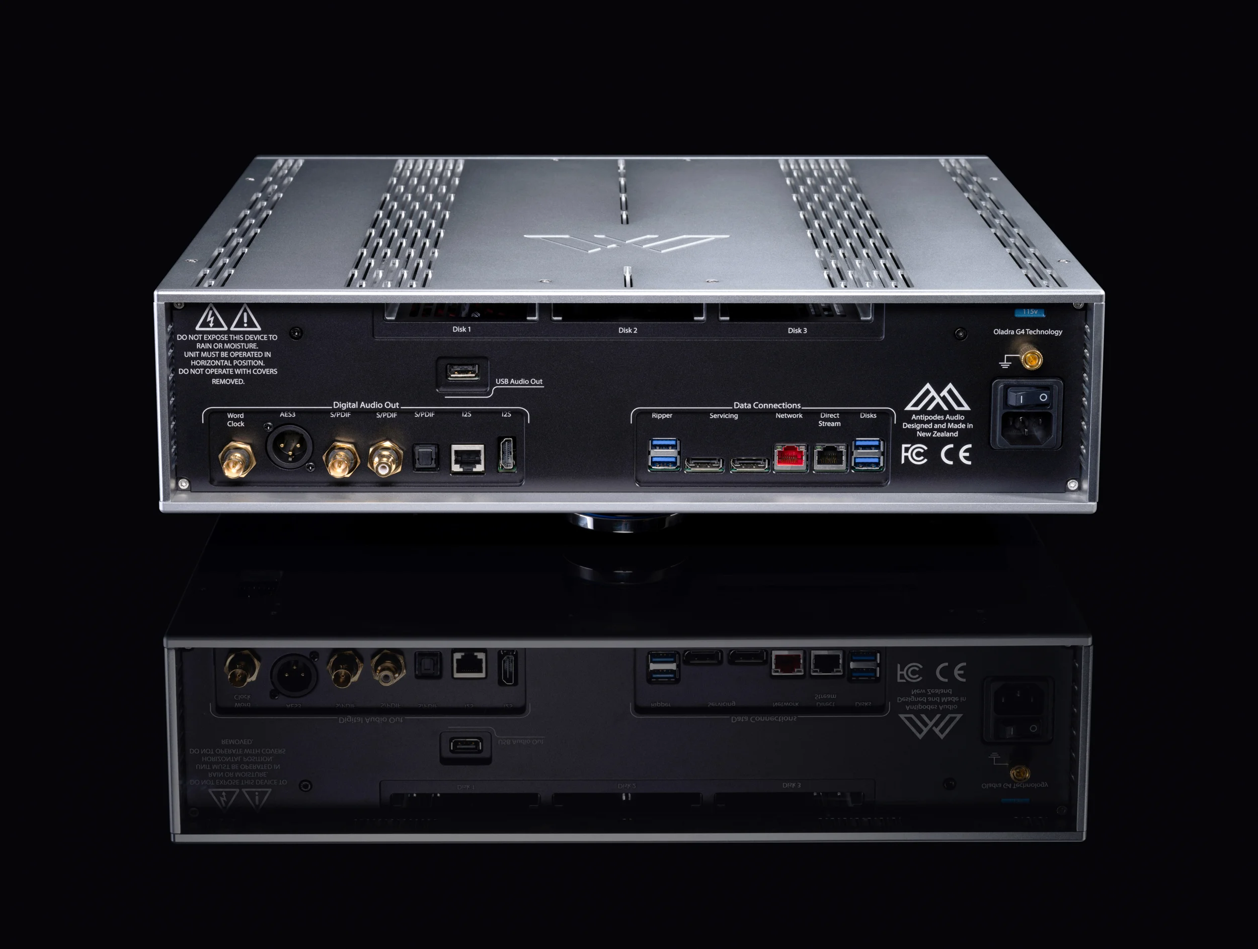 Antipodes KALA K50 Music Server and Streamer Rear Panel