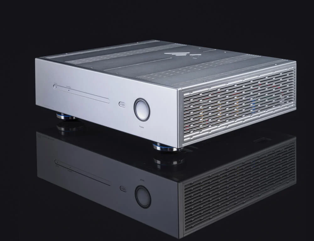 Perspective shot of the KALA 50 pictured in silver alloy