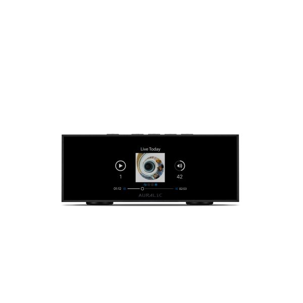AURALiC ARIES S1 front photo with display lit-up