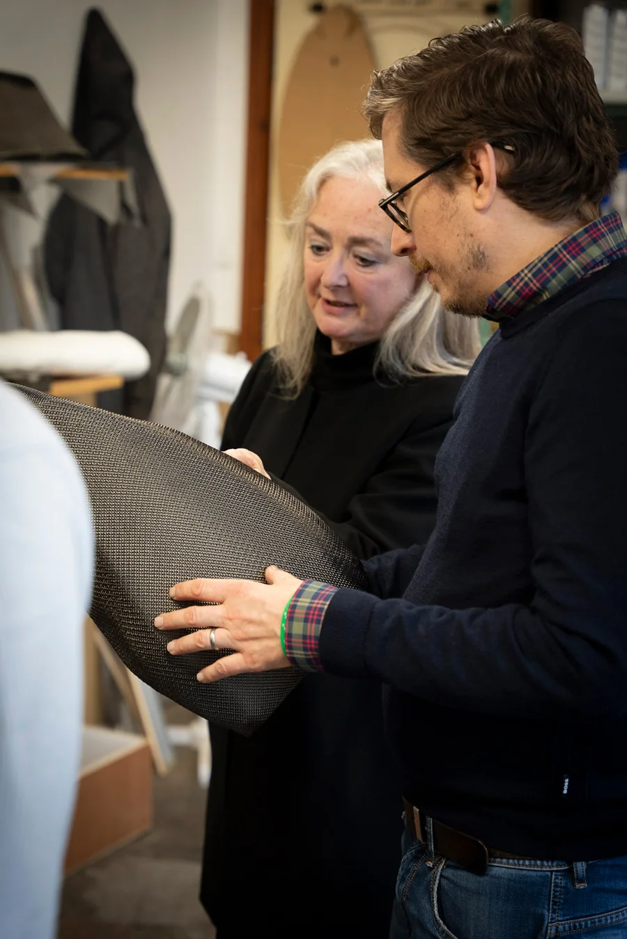 Ben speaking with Christina about their unique Carbon Fibre – PET
