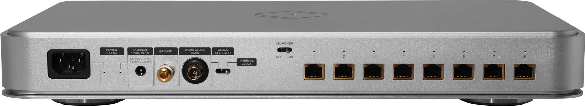 Rear panel of the silent angel Bonn NX Network Switch