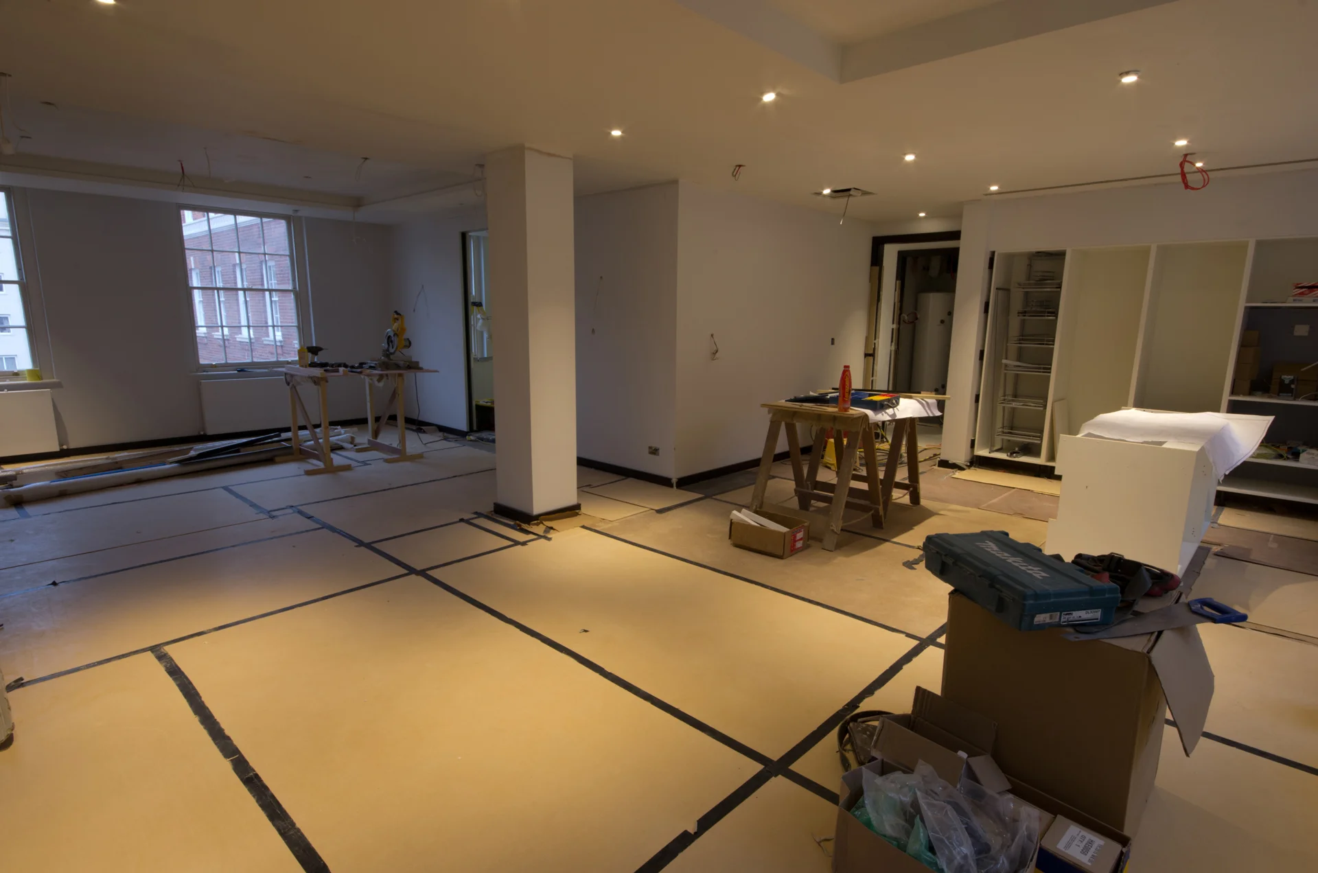 Photo of project nearing completion.