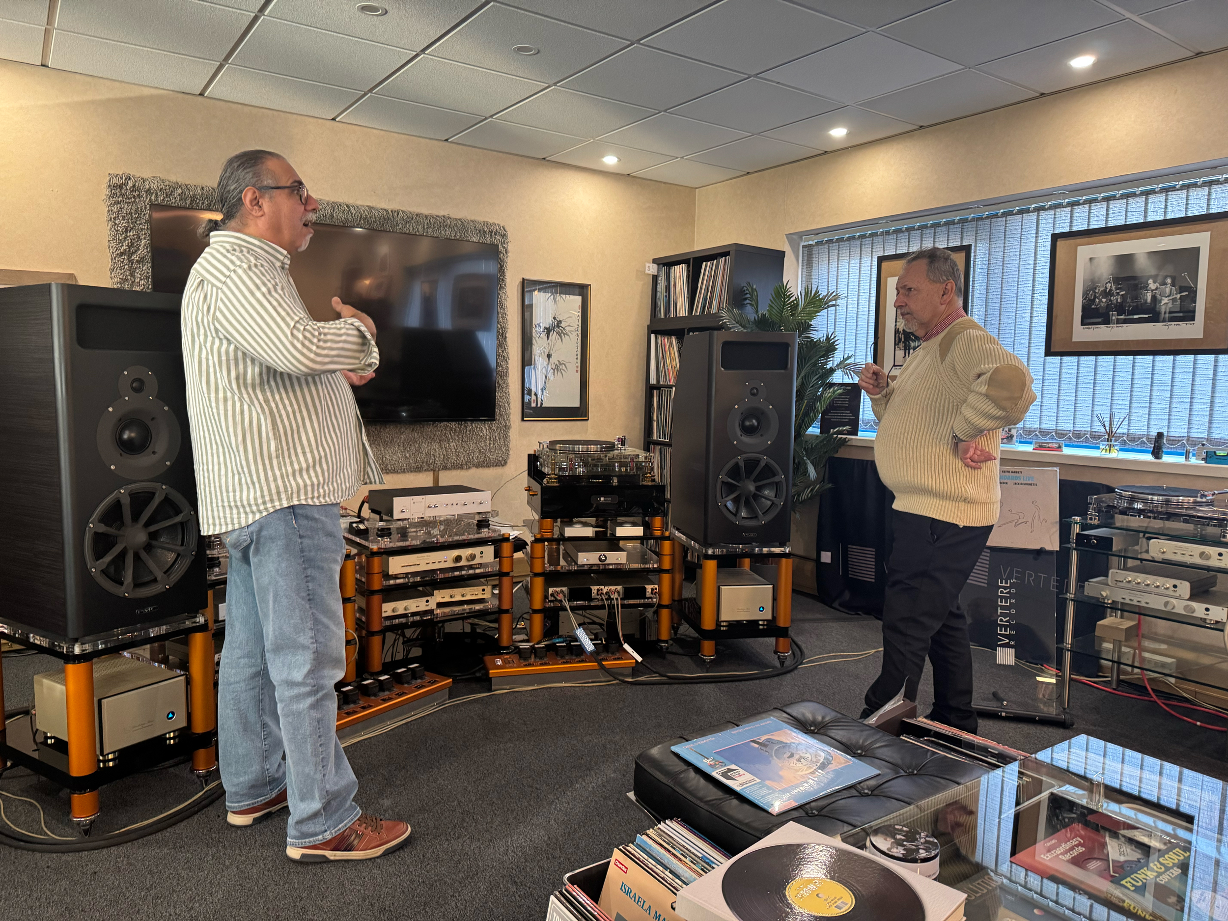 Touraj imparting some of his vast knowledge to the visiting client, anyone who has spent time with Touraj knows how fascinating and rewarding this can be