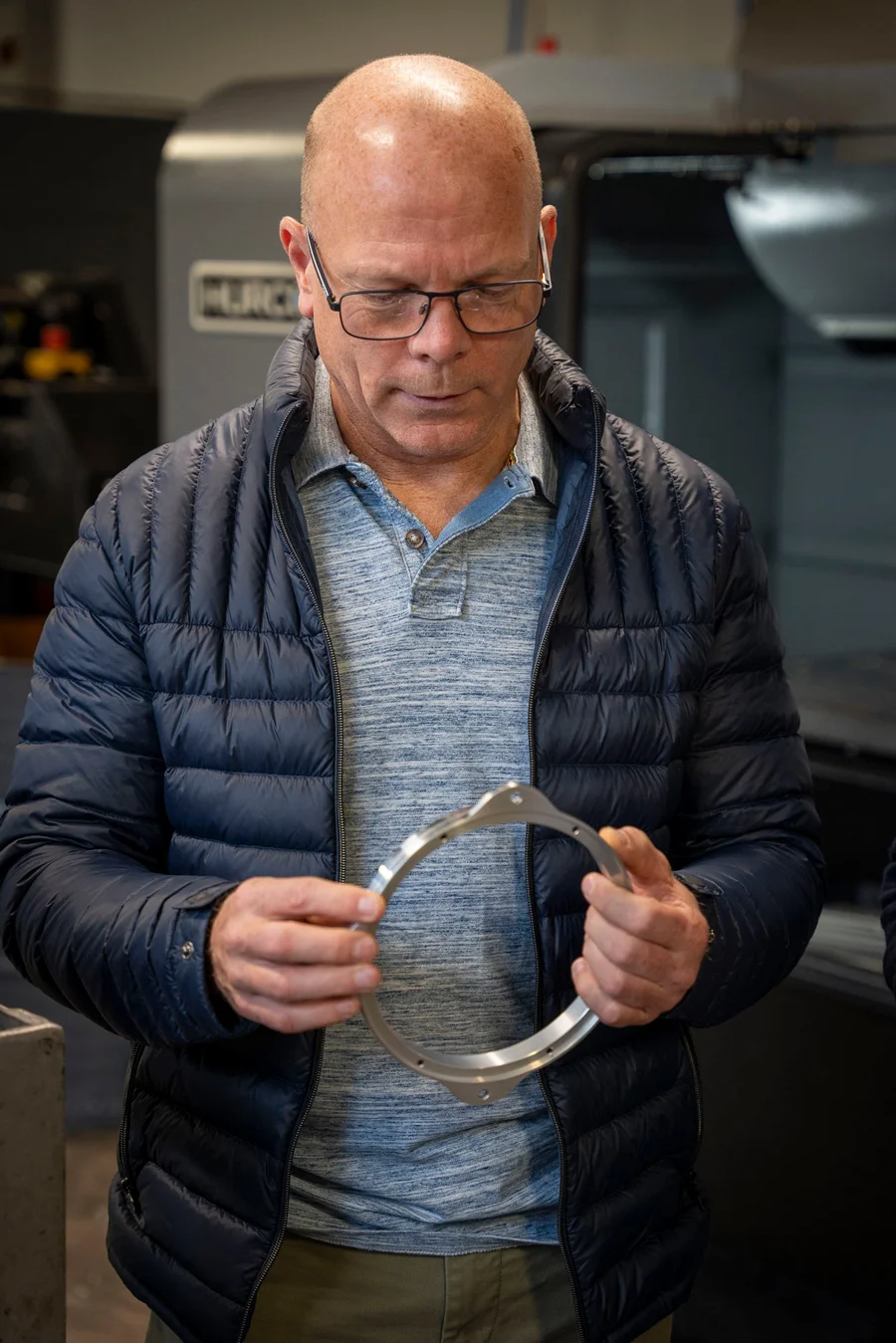 Graeme with an Isobaric Drive System collar.