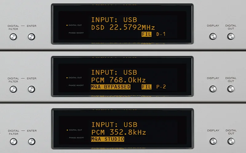 Luxman DA-07X OLED Display