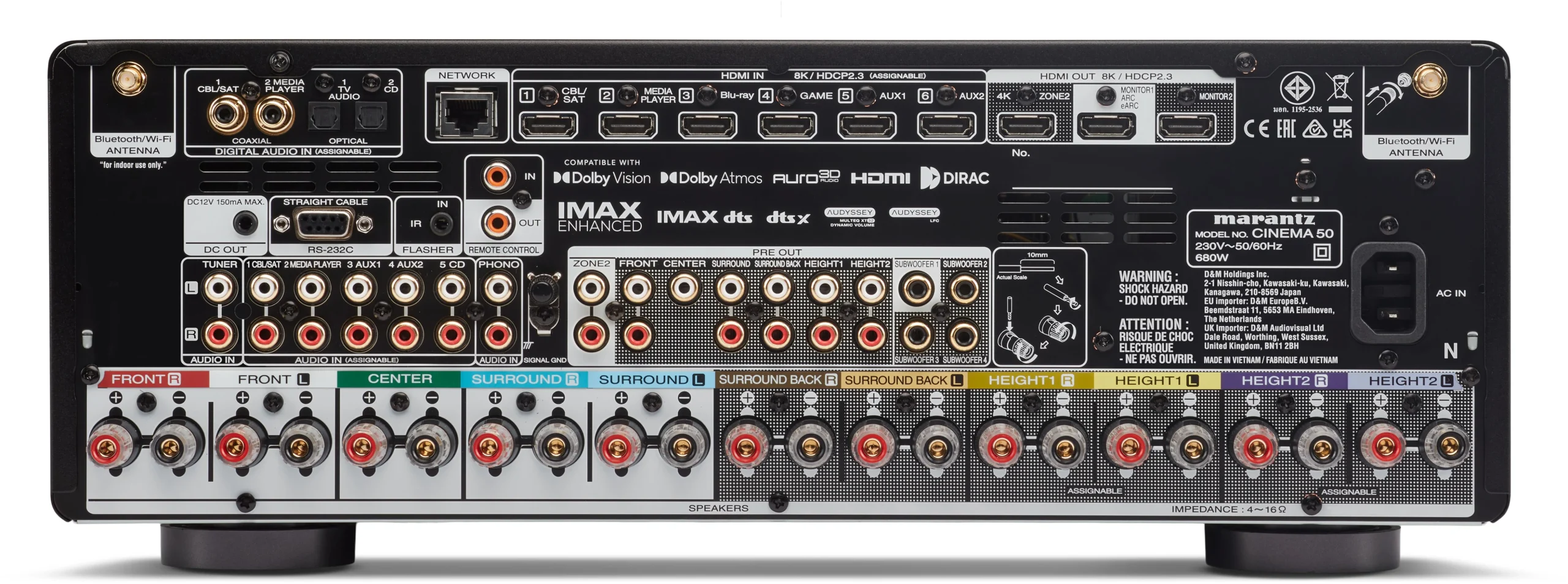 Marantz CINEMA 50 Rear Panel