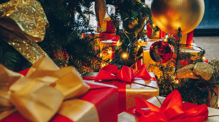 Christmas presents under the tree