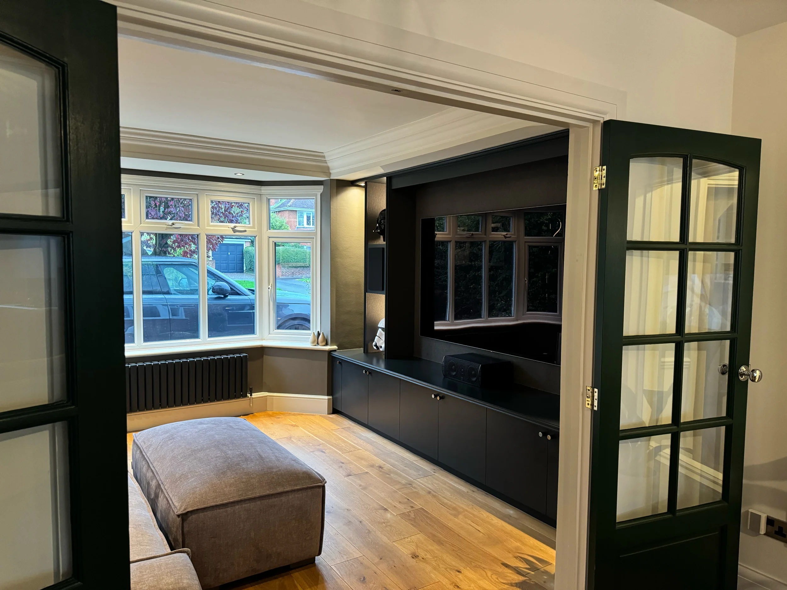 Snug Entrance – all ready for movie night